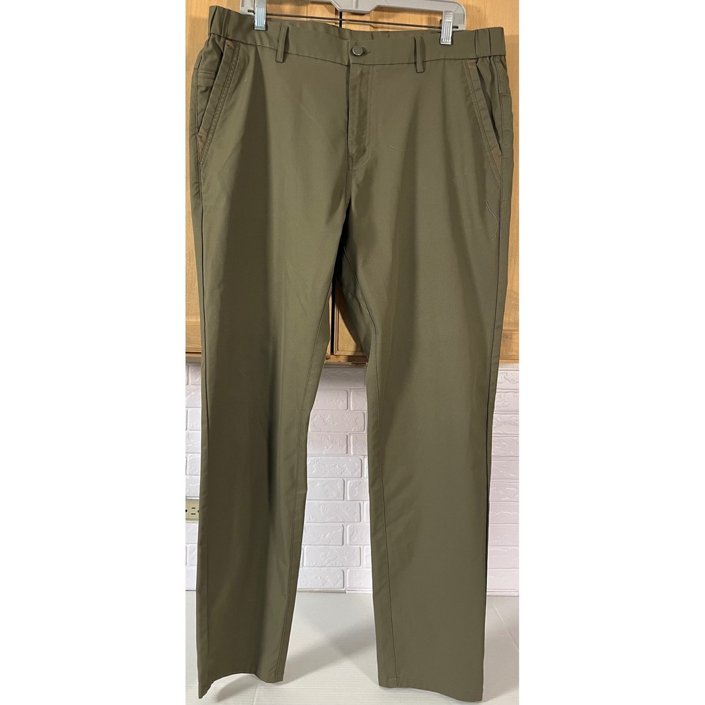 Jack Archer Jetsetter Pants Mens 36x32 Olive Green Performance Travel Trousers